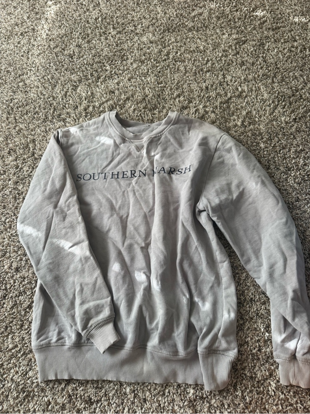 Southern Marsh Women’s Crewneck Sweatshirt — Light Gray